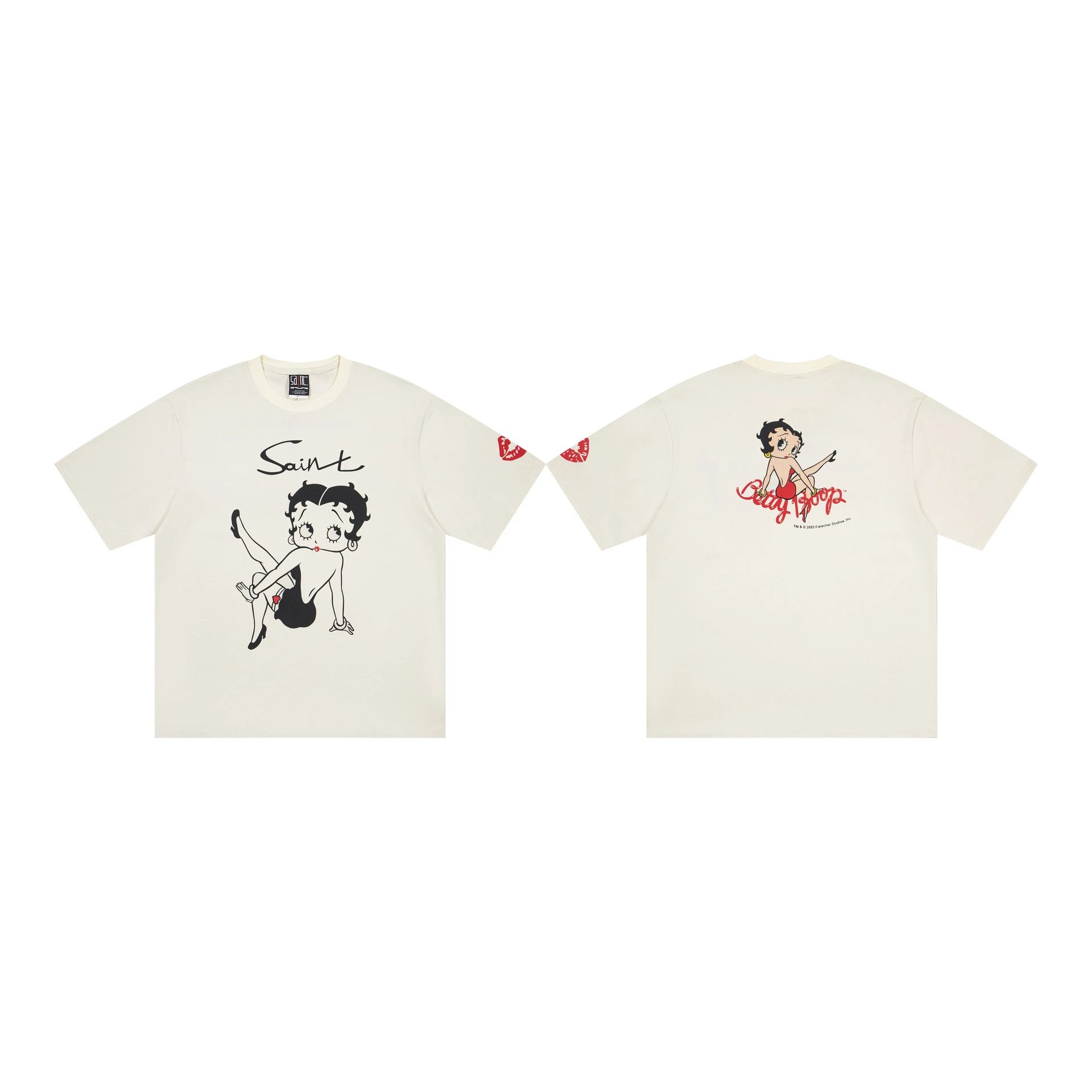 Design Saint x Friends TV Show Graphic Print White T-Shirt T-Shirts - 13