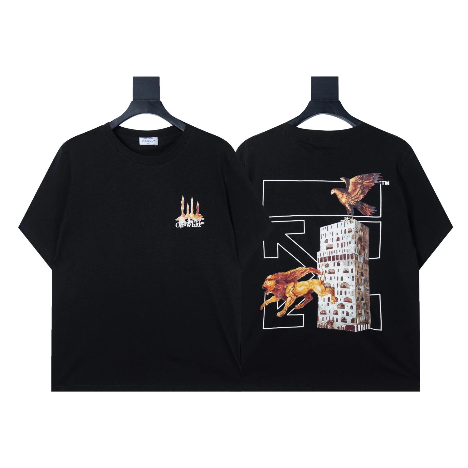 Off-White Arrow Crack Print White T-Shirt - 25