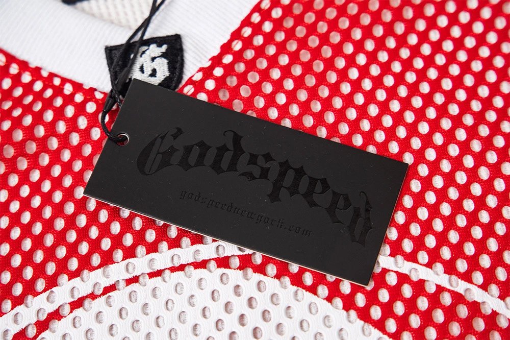 Godspeed Skull Mesh Jersey Black / White / Orange - 7