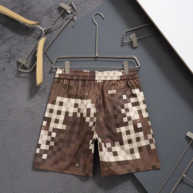 Louis Vuitton Monogram Multicolor Print Swim Shorts Black - 17