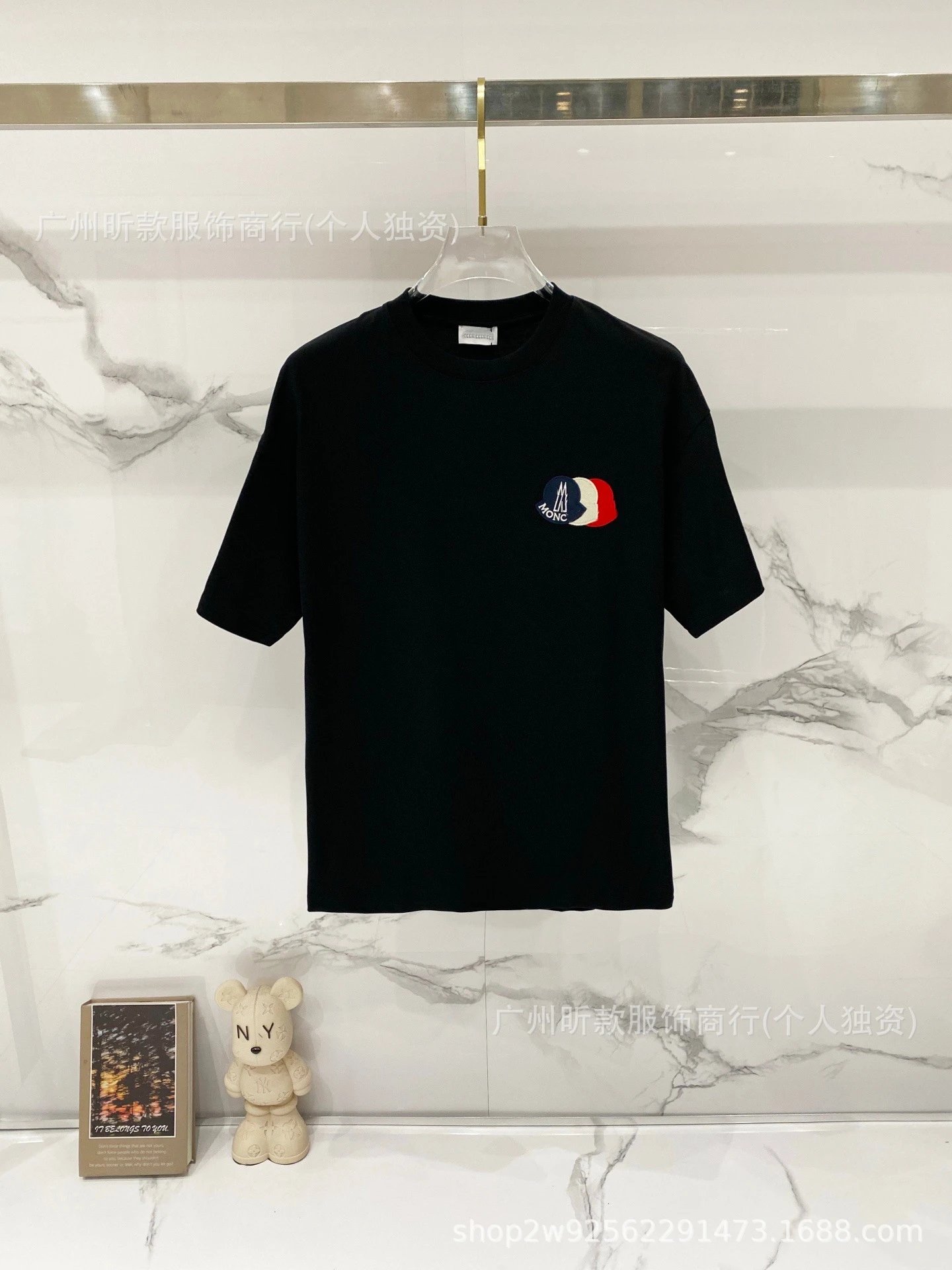 Moncler Logo Print White T-Shirt - 22