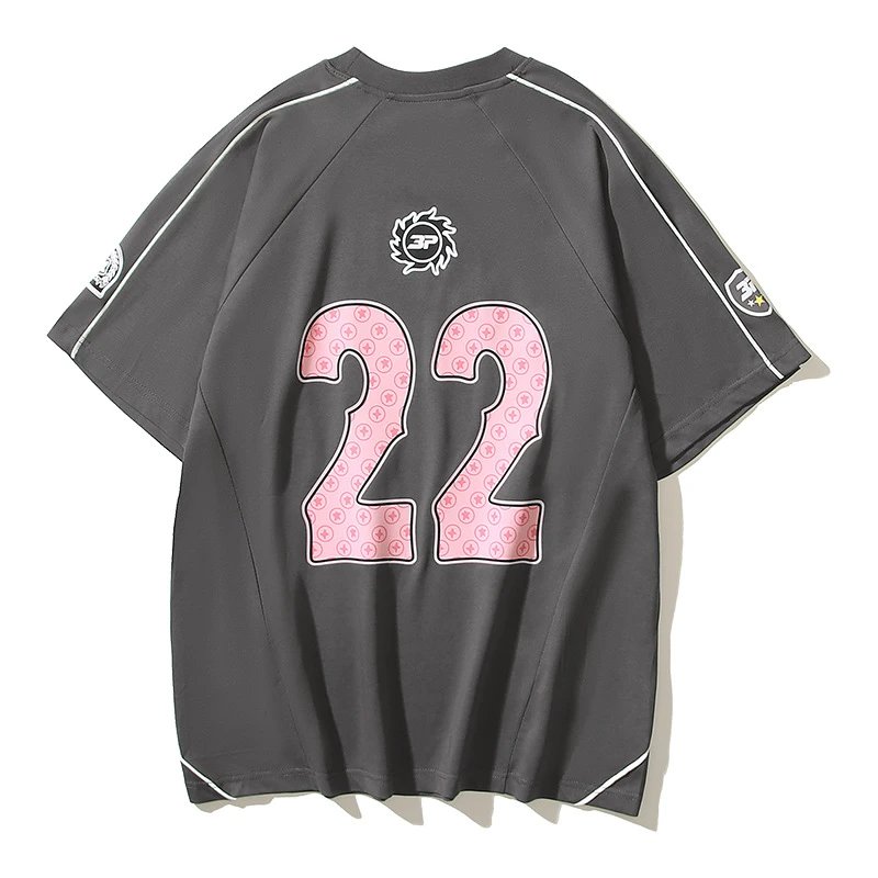 Design Slogan Mesh Jersey Black / White - 8