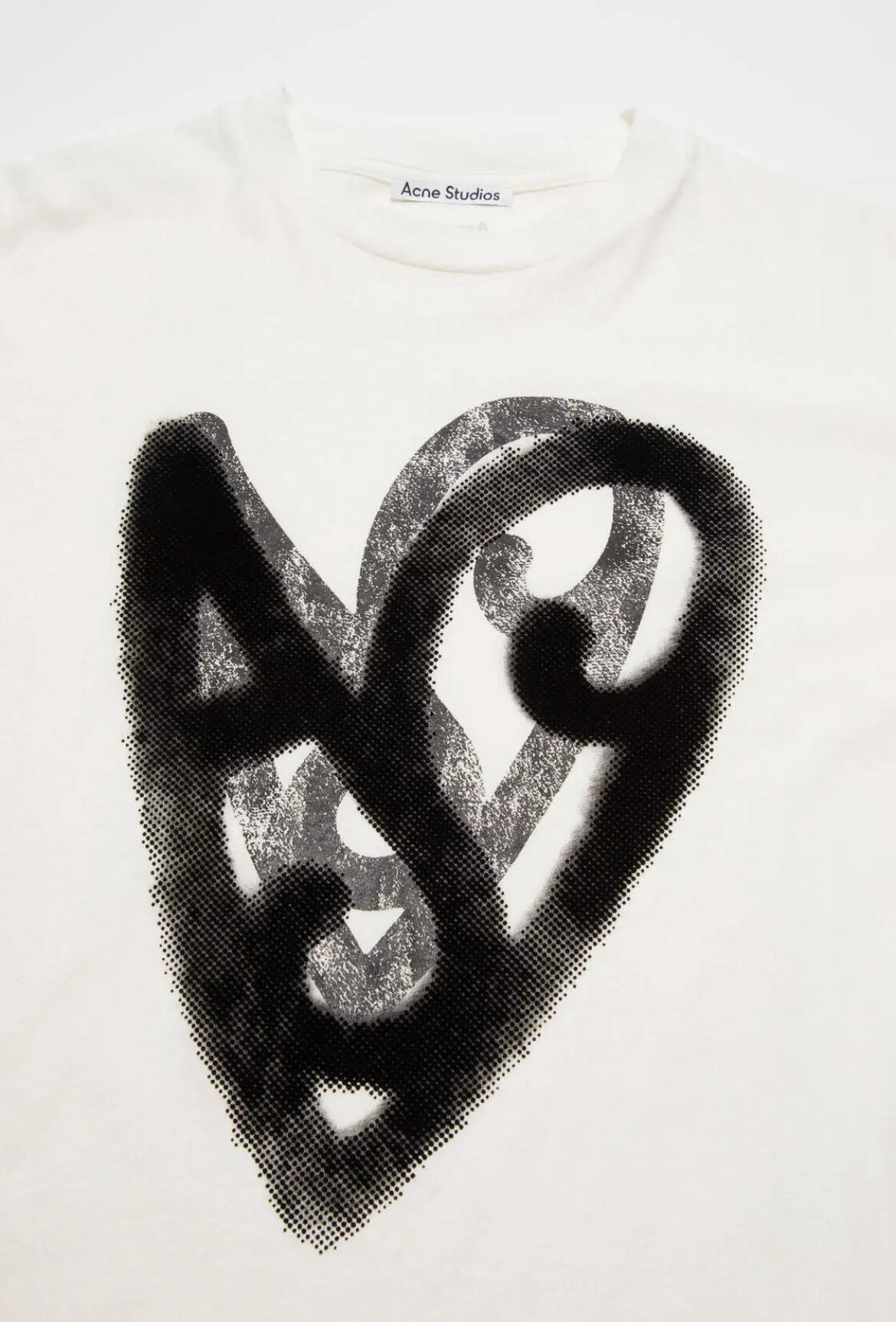 Acne Studios Heart Print T-Shirt White - 30