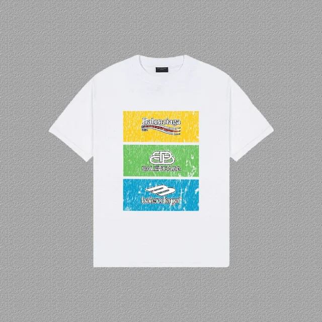 Balenciaga T-Shirts Logo Print Crew Neck product detail image 2