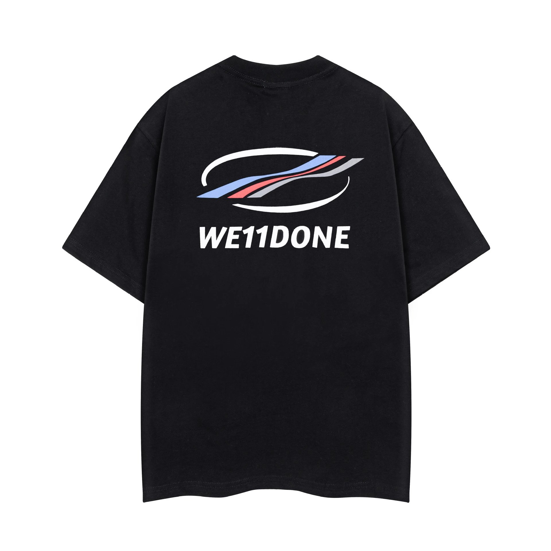 Design Wetdone Distorted Logo Black Oversized T-Shirt T-Shirts - 26