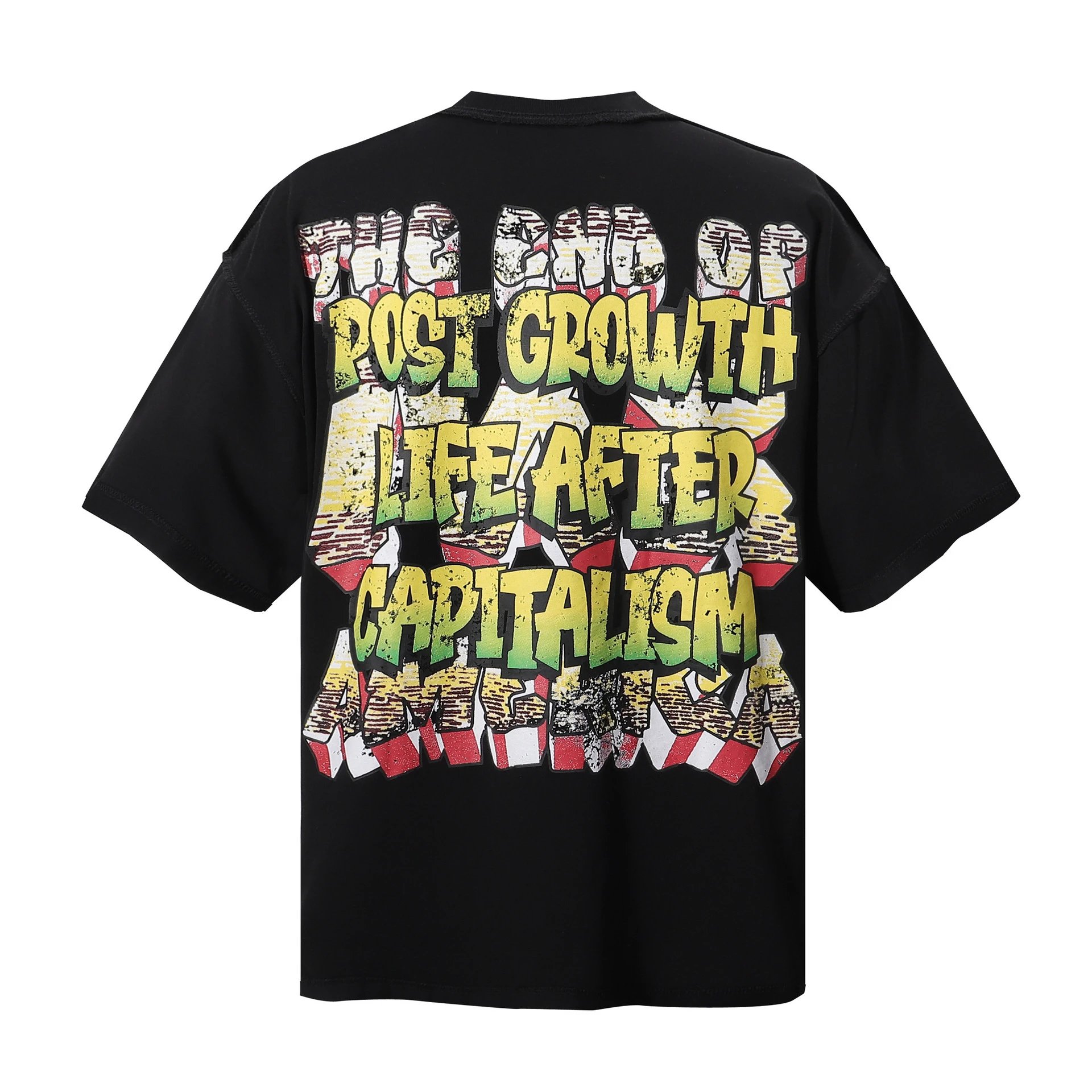 Design Rat & Dead America Graphic Print Black T-Shirt T-Shirts - 9