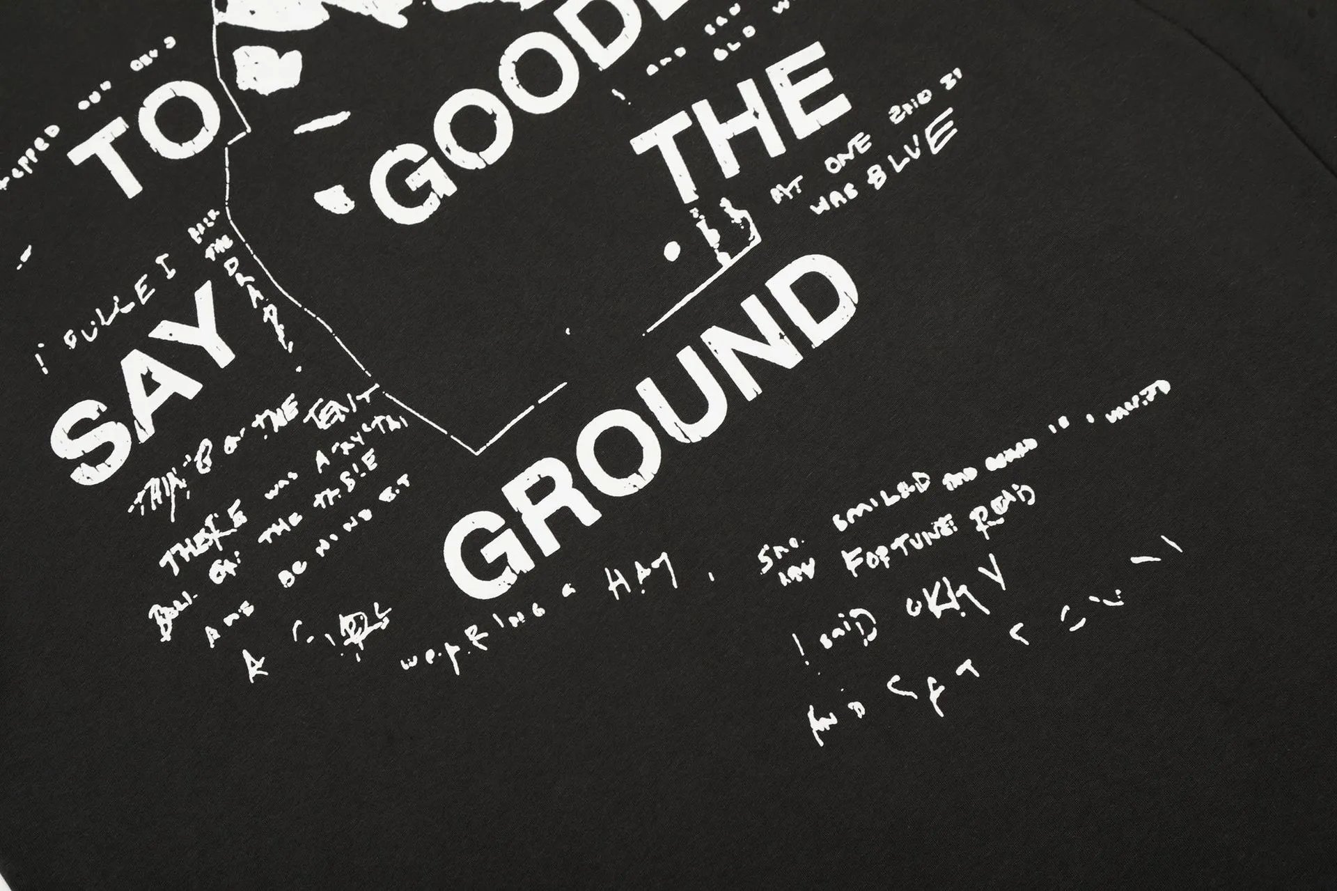 Design Long Sleeve Graphic Tee Black T-Shirts - 22
