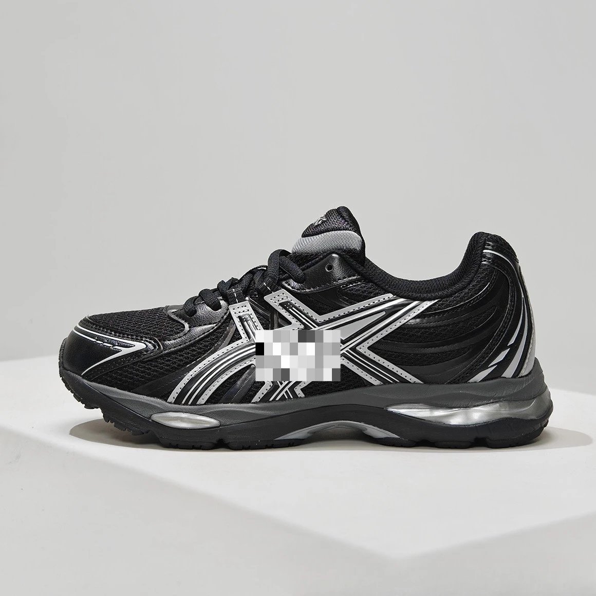 Asics Gel-Kayano 26 Black Turquoise Silver Running Shoes - 8