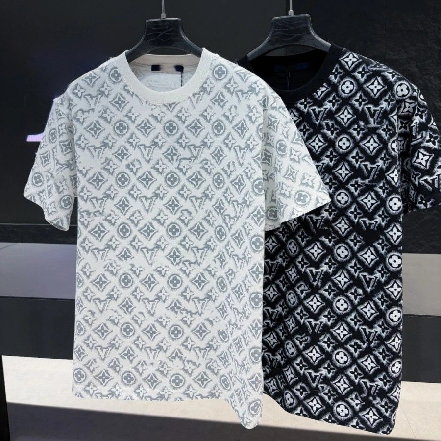Louis Vuitton Monogram Embroidered White T-Shirt - 3