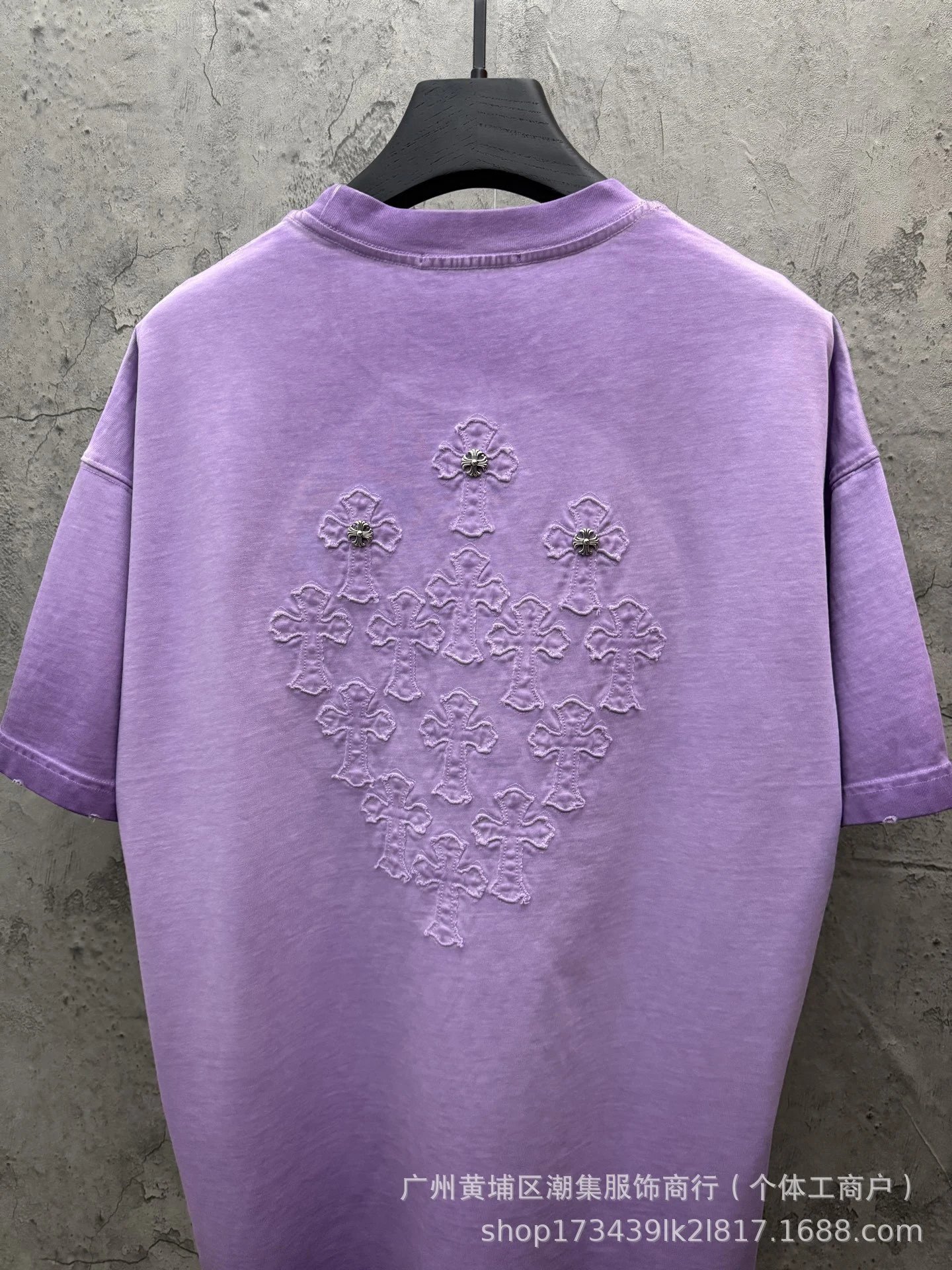 Design Crystal Embroidery Red T-Shirt - 5