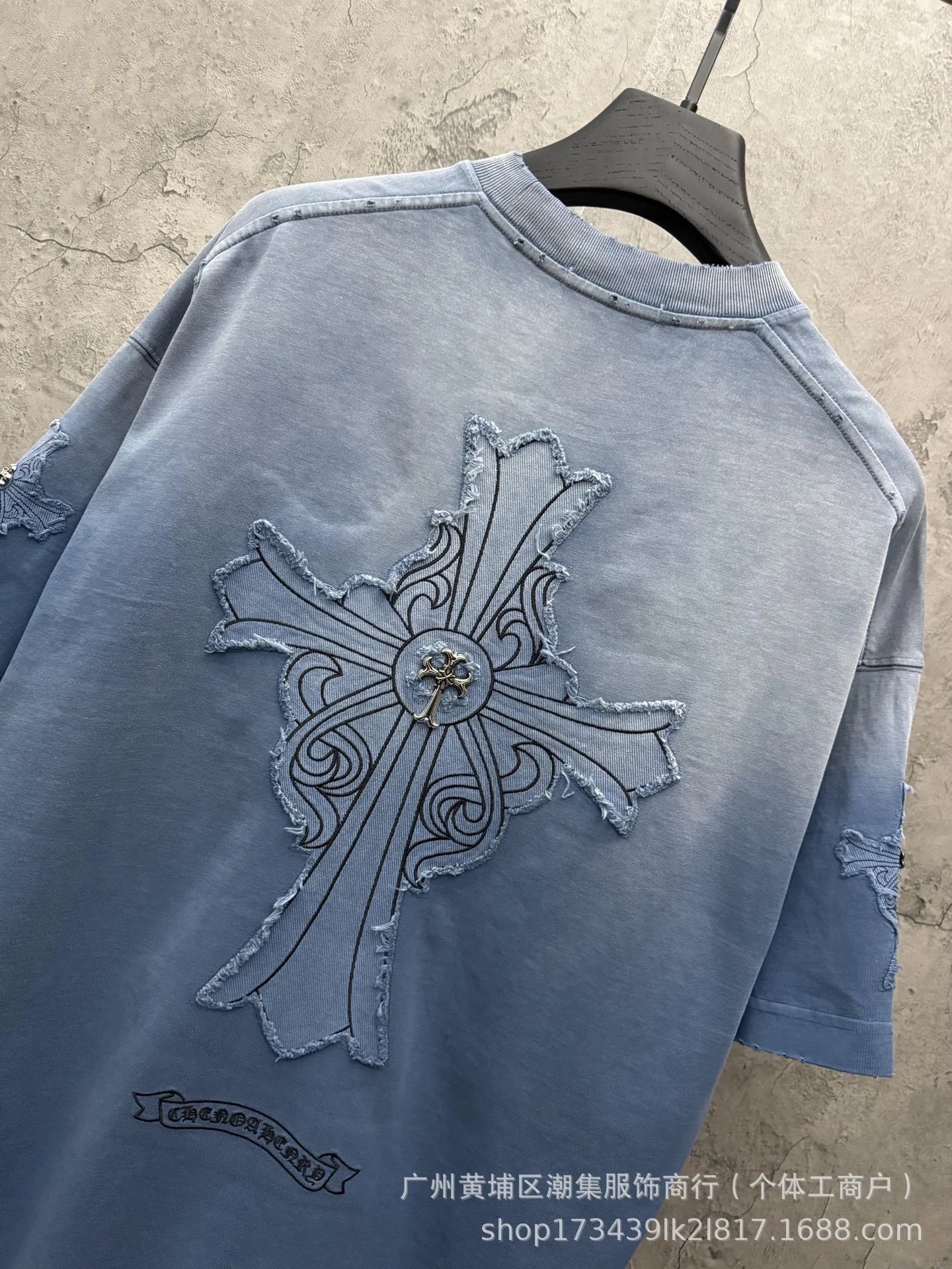 Design Crystal Embroidery Red T-Shirt - 7