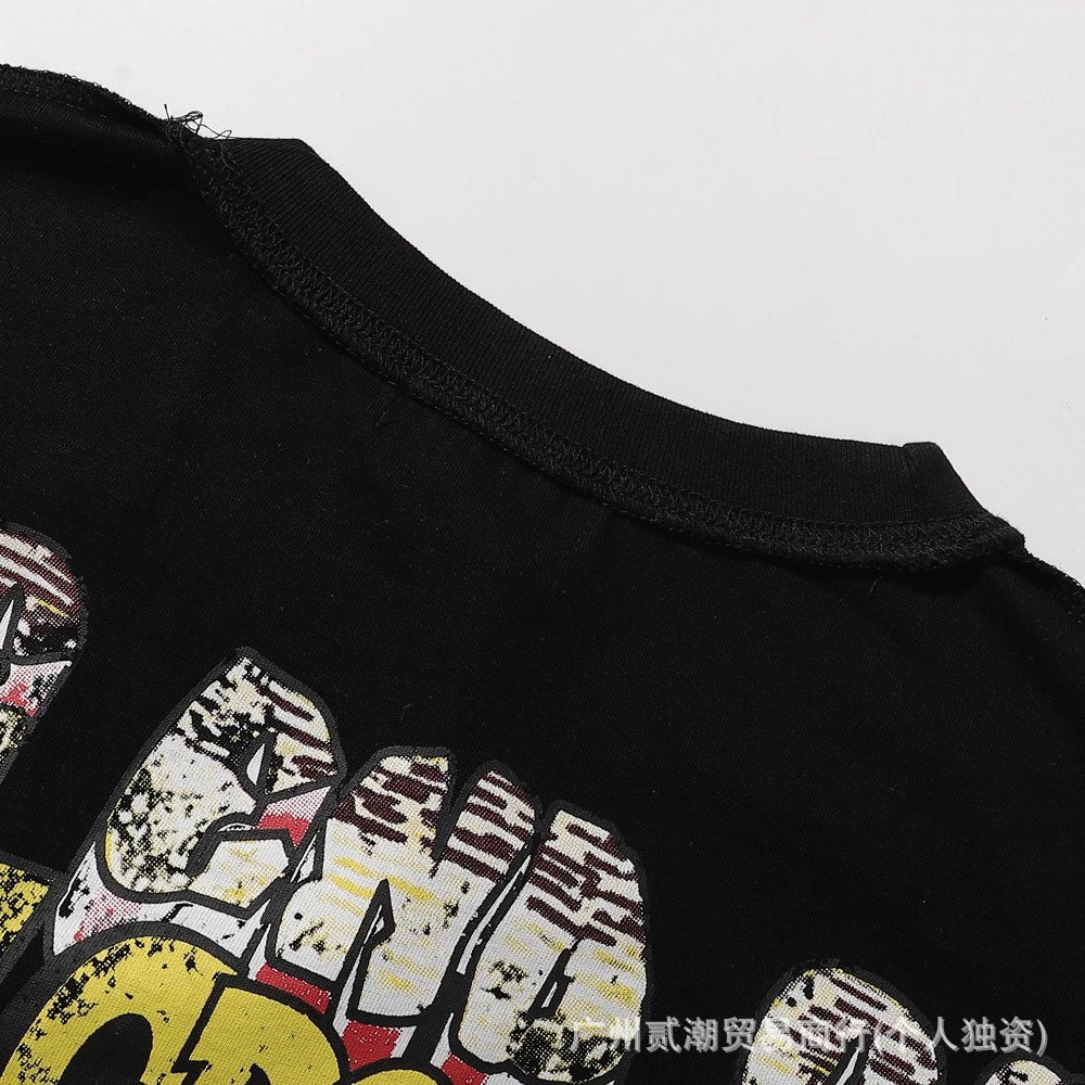 Design Rat & Dead America Graphic Print Black T-Shirt T-Shirts - 18