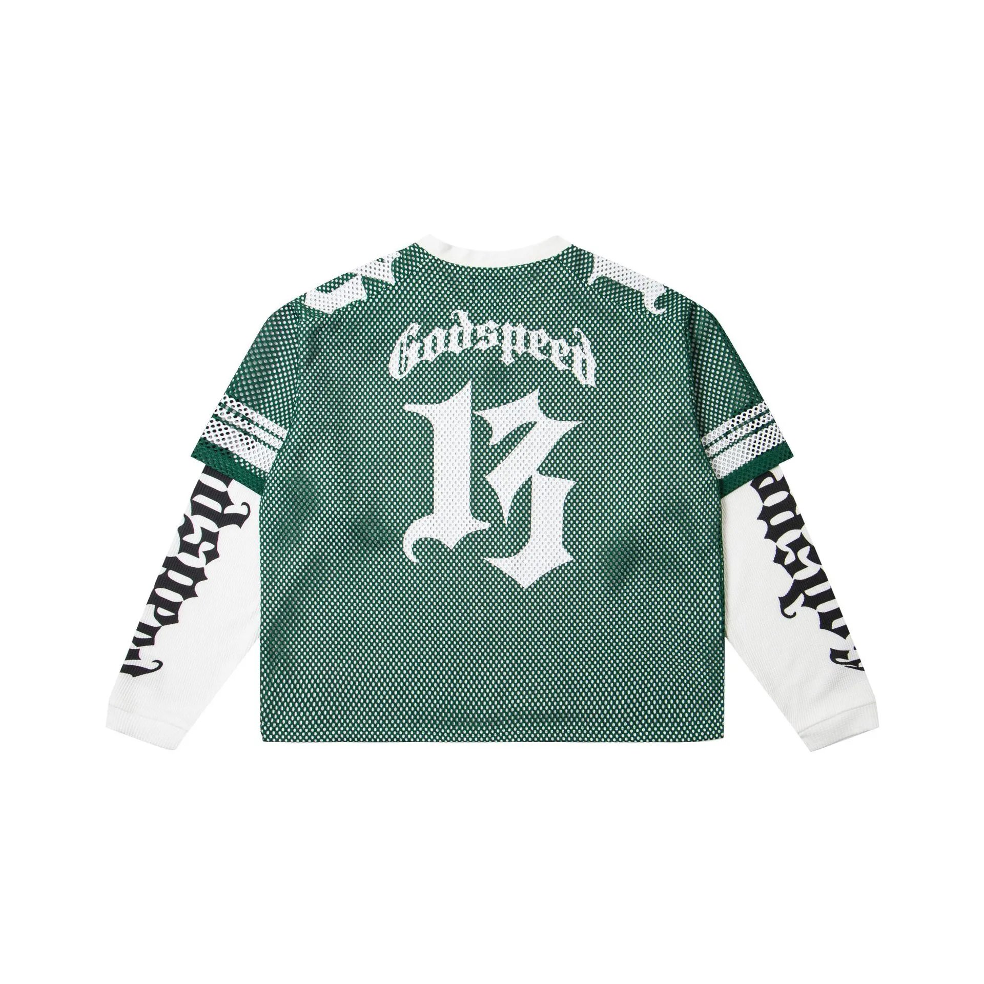 Godspeed Skull Mesh Jersey Black / White / Orange - 9