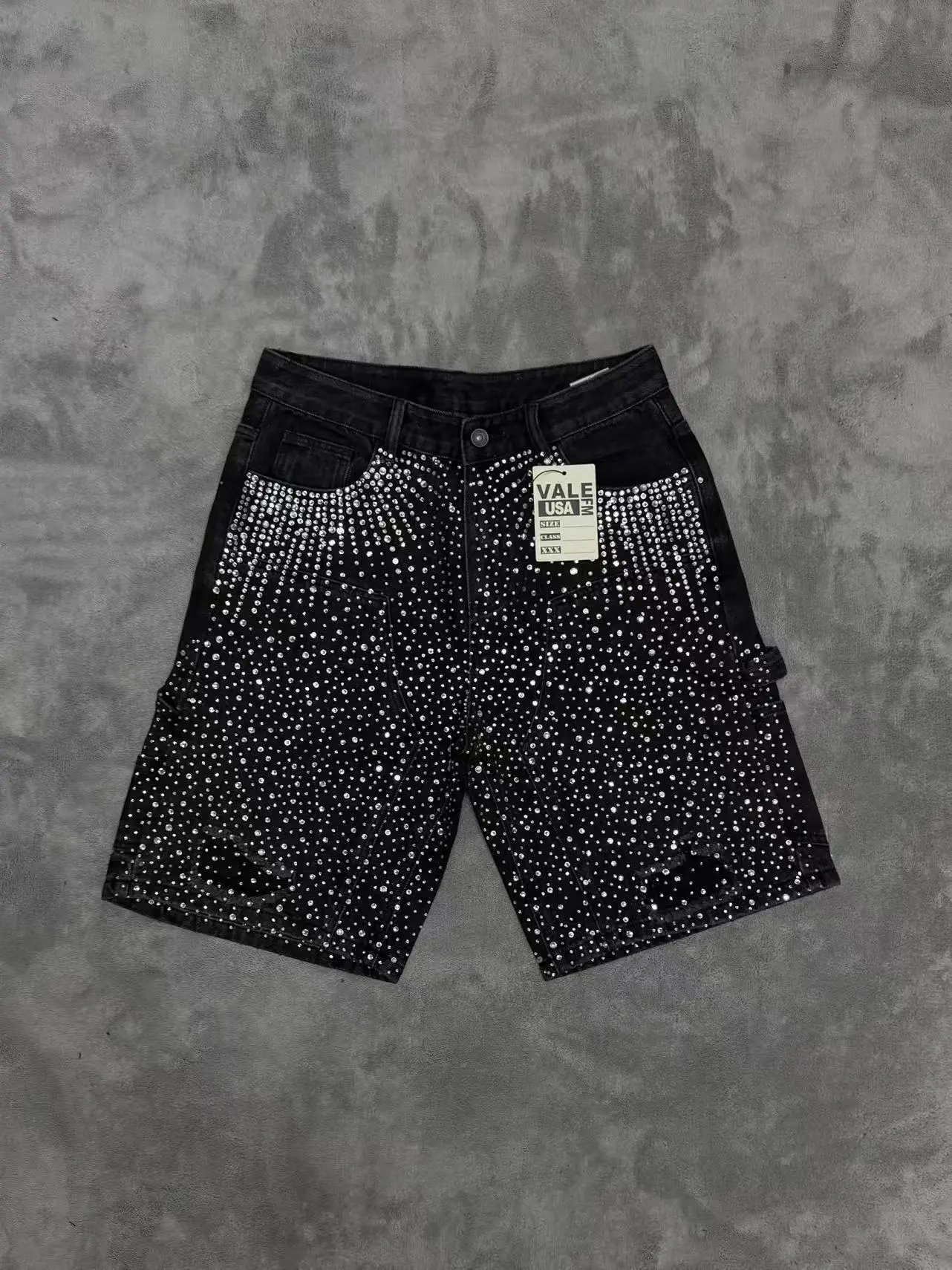 Design Distressed Paint-Splatter Patchwork Jeans - 8