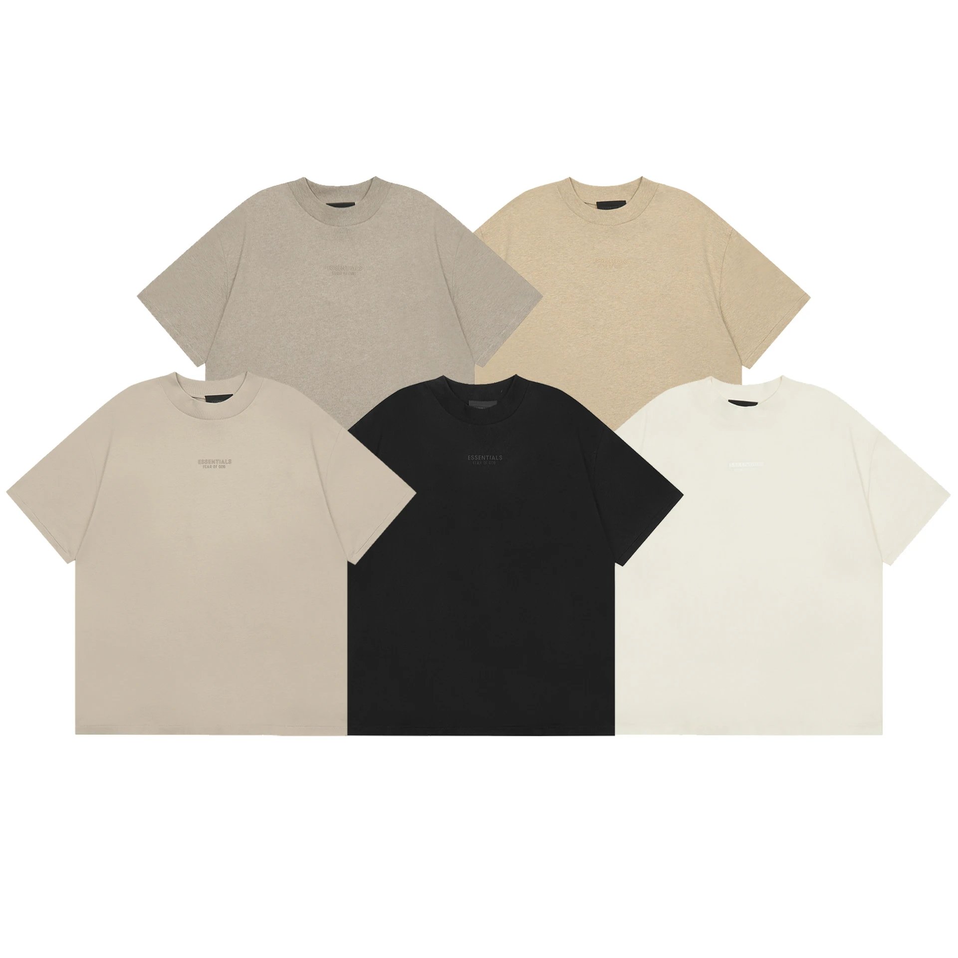 Fear of God Essentials Logo T-Shirt Beige T-Shirt - 4