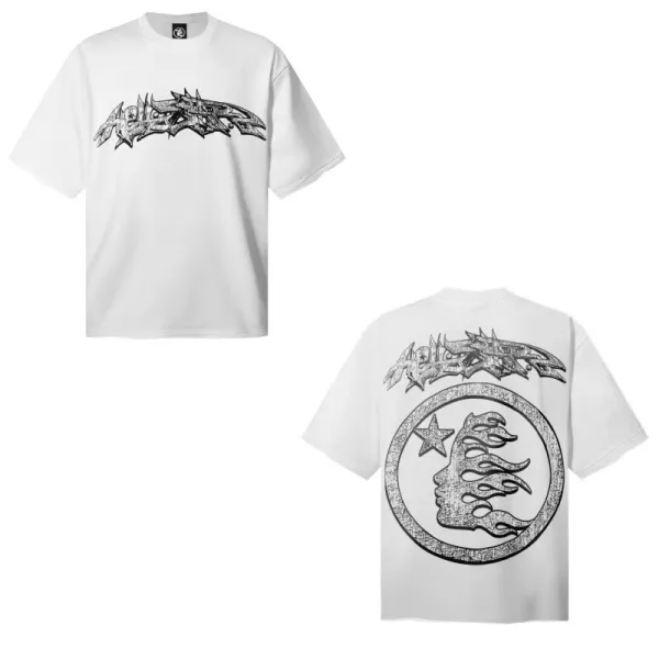 Design Graphic Print White T-Shirt - 1