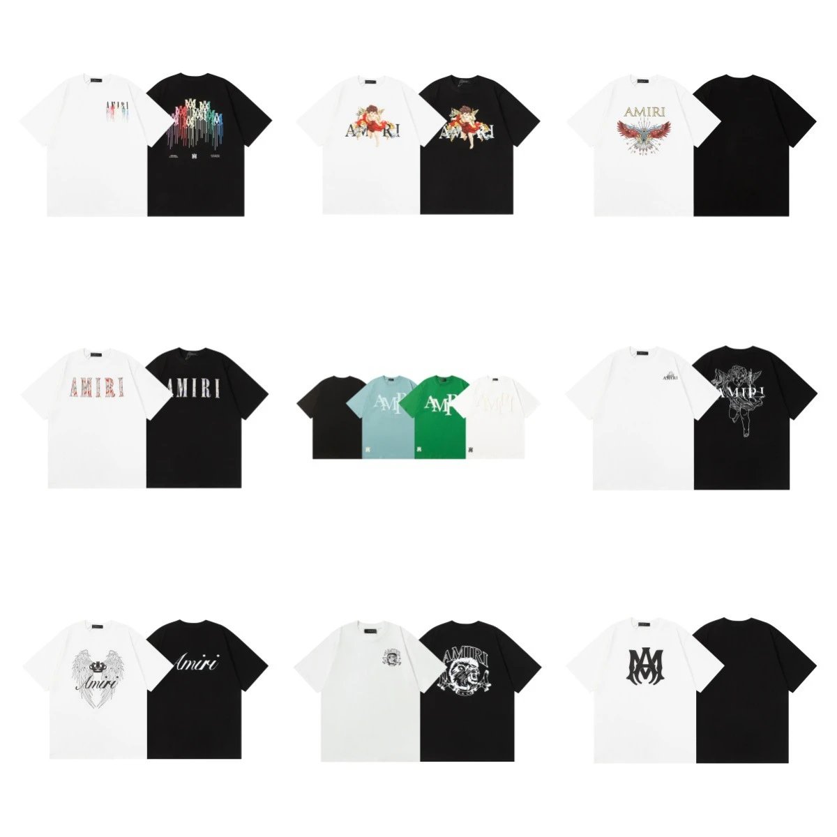 Amiri Hollywood Sign Graphic T-Shirt Black - 3