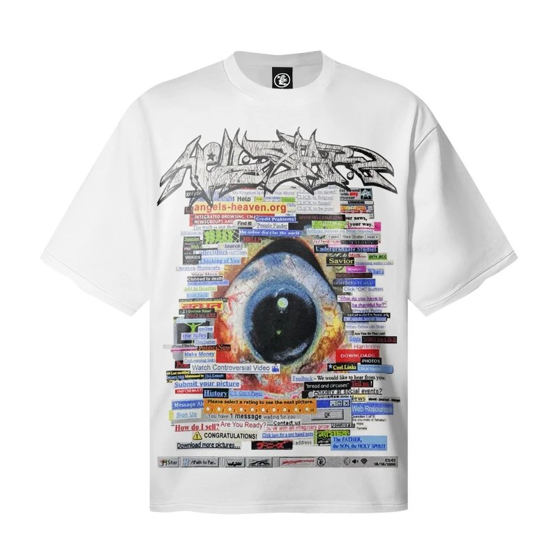 Hellstar Studios Graphic Print Black Oversized T-Shirt - 9