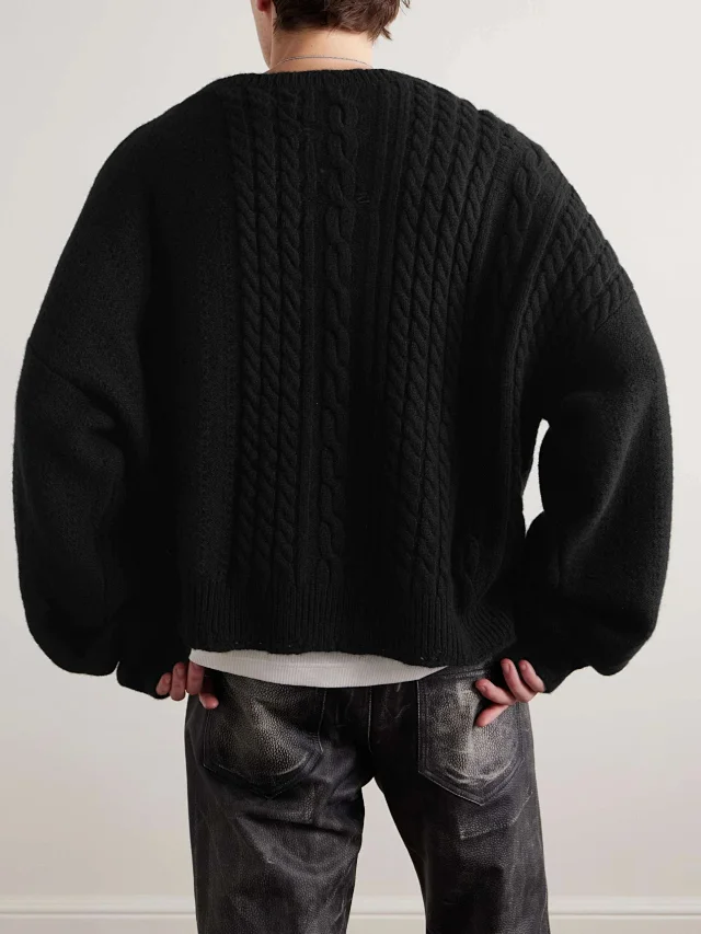 Enfants Riches Déprimés Knitwear Cropped knit sweater product detail image 4