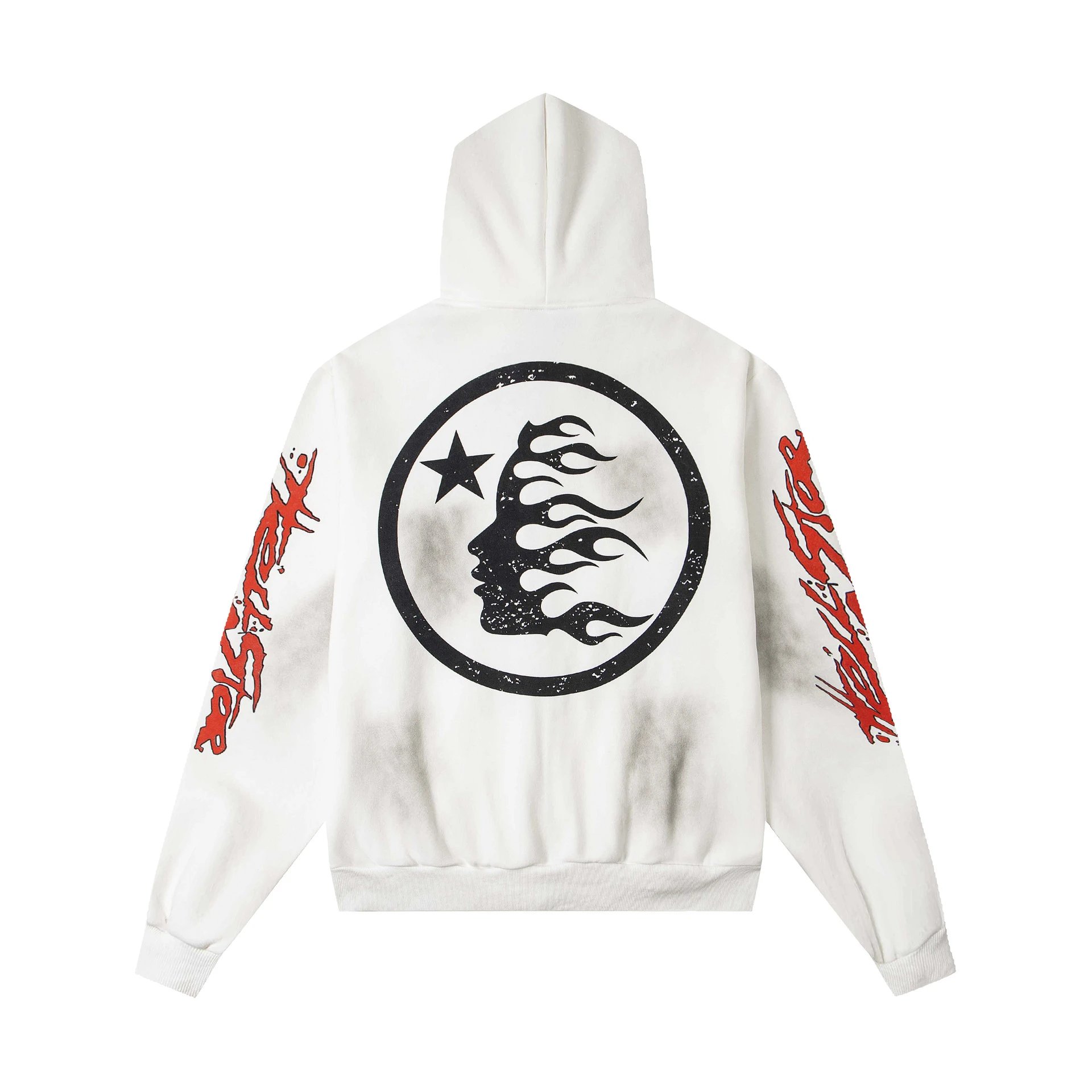 Hellstar Graphic Zip-Up Hoodie Gray - 19