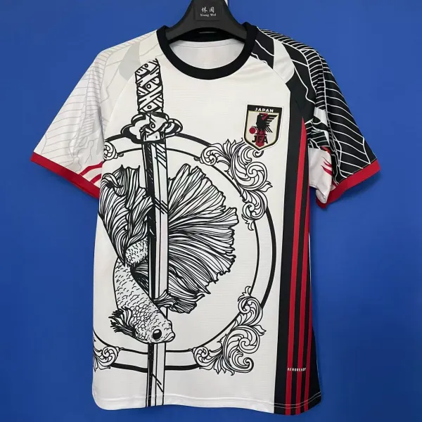 Japan Football Association x Adidas Performance Samurai Betta Fish Jersey White / Black / Red - 1