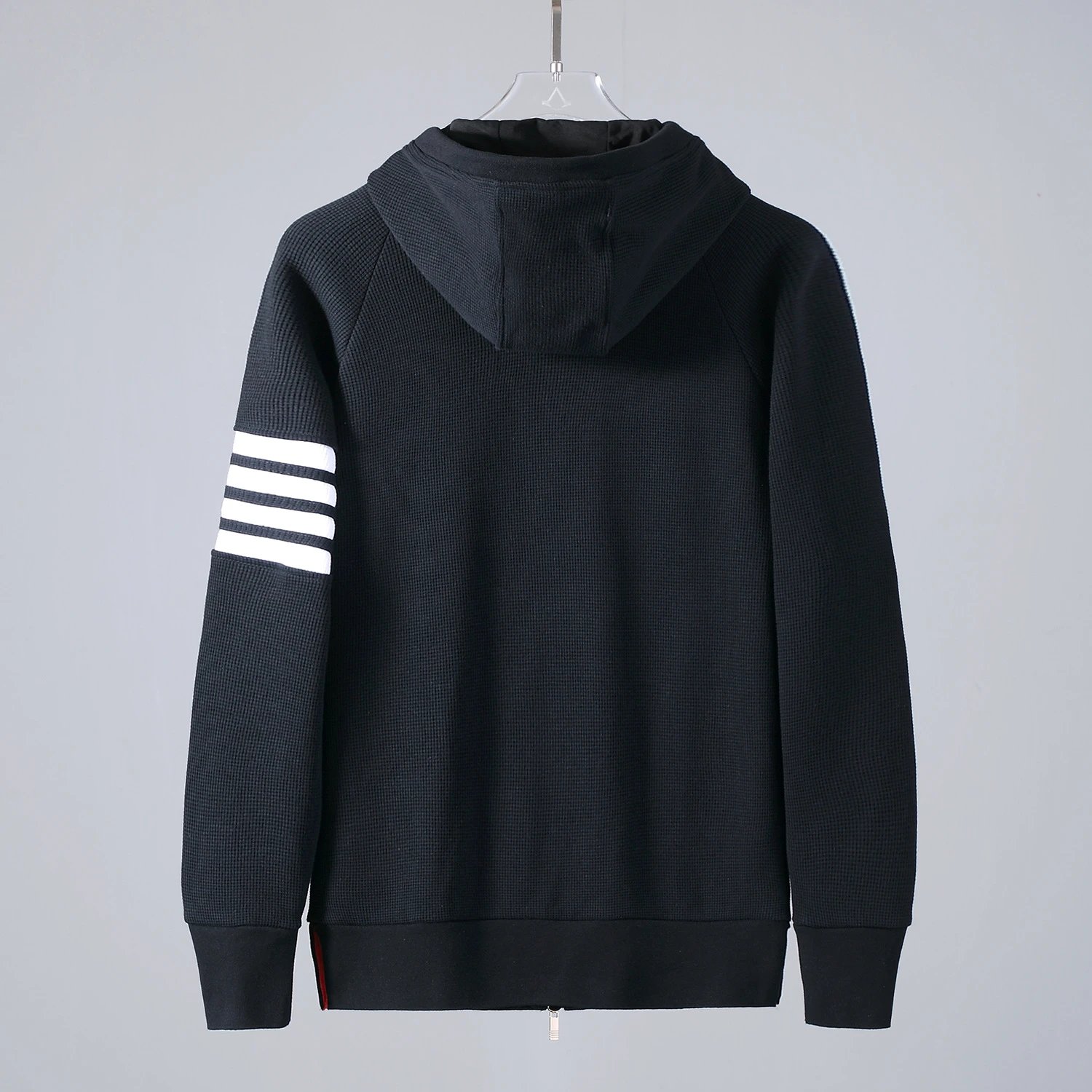 Thom Browne 4-Bar Stripe Hoodie Gray - 9