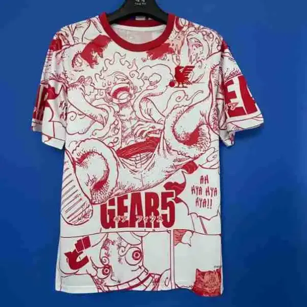 Design Gear 5 Manga Print White T-Shirt - 1