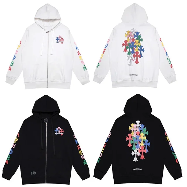 Chrome Hearts Hoodies & Sweatshirts Graphic Full-Zip Hooded Sweatshirt product detail image 15