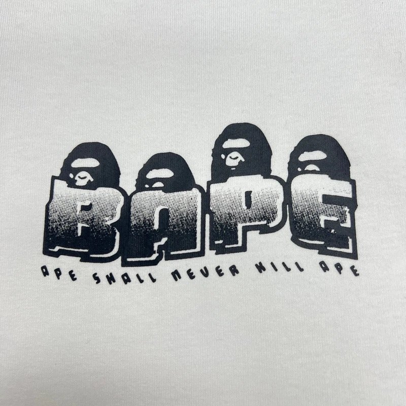 A Bathing Ape Classic Ape Head White T-Shirt - 6