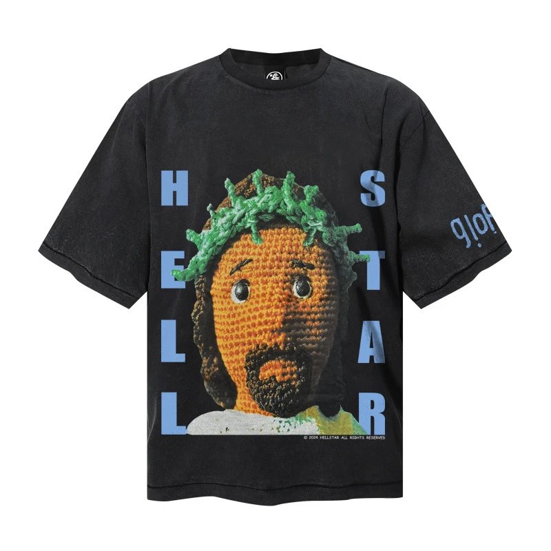 Hellstar Studios Graphic Print Black Oversized T-Shirt - 7