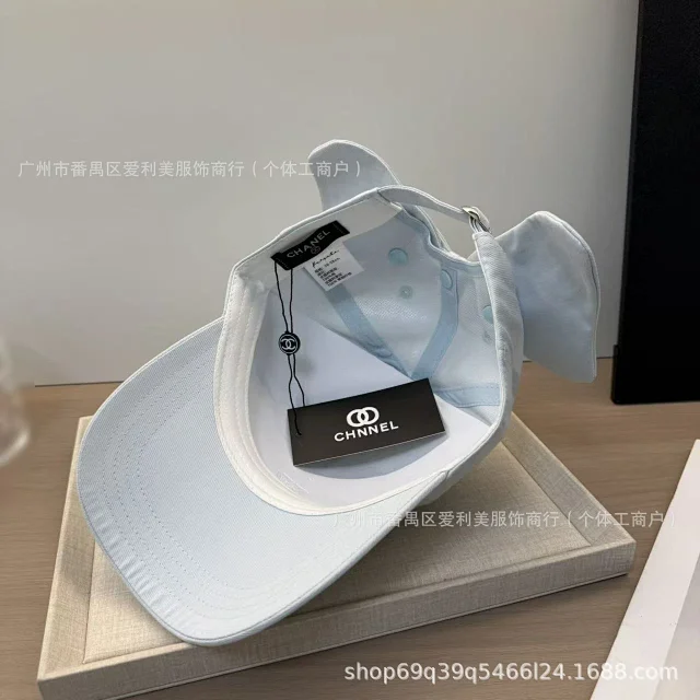 Unbranded Hats Baseball Cap with Interlocking Ring Embroidery and Back Bow product detail image 13