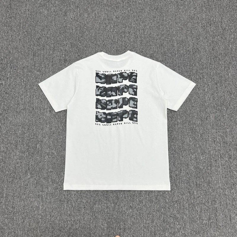 A Bathing Ape Classic Ape Head White T-Shirt - 7