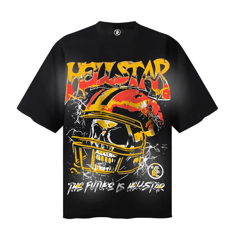 Hellstar Studios Graphic Print Black Oversized T-Shirt - 13