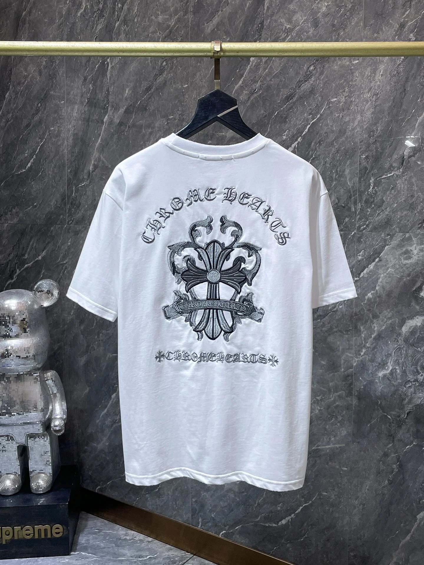Chrome Hearts Embroidered Circle Logo White T-Shirt - 18