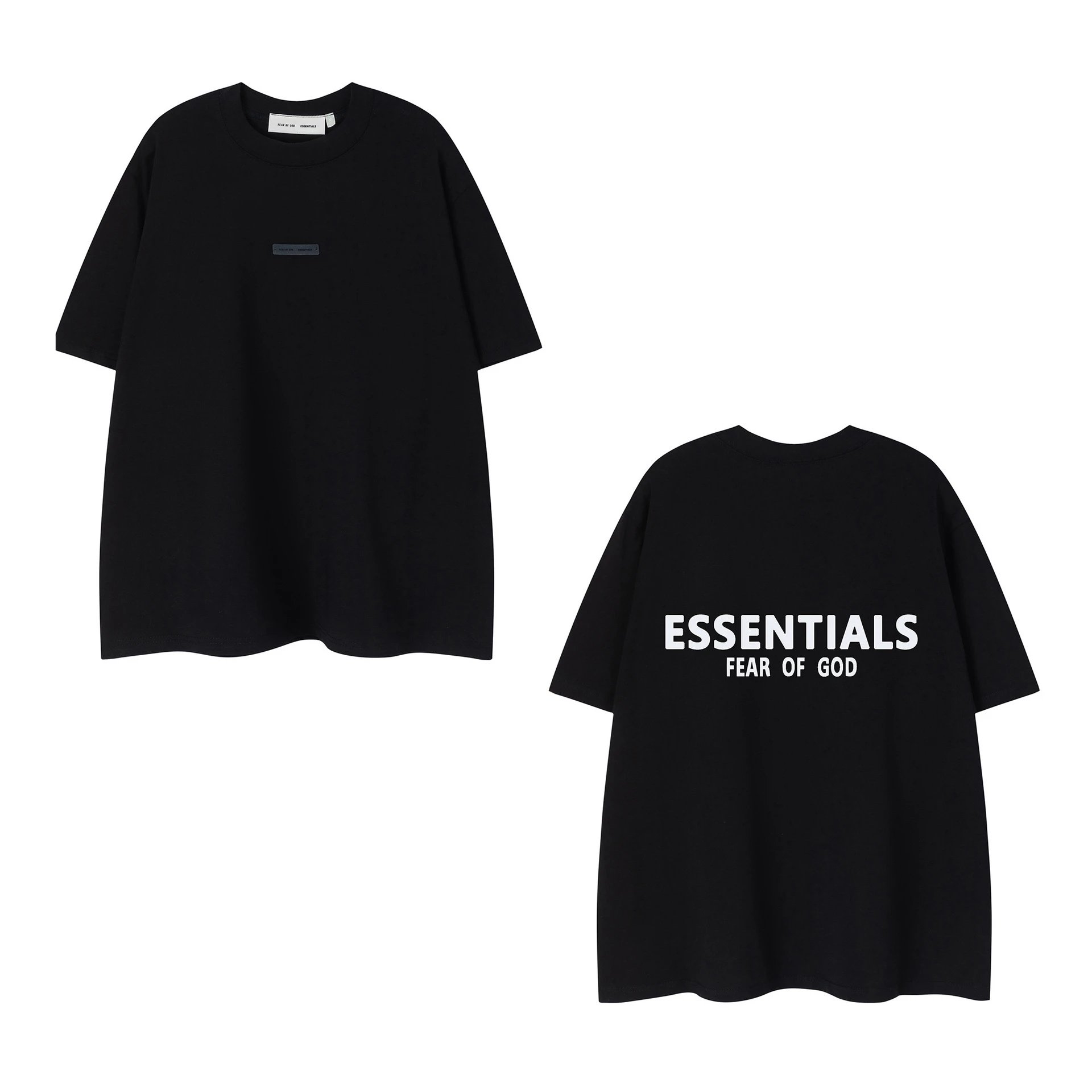 Fear of God Essentials Logo-Print Drawstring Shorts Black - 4