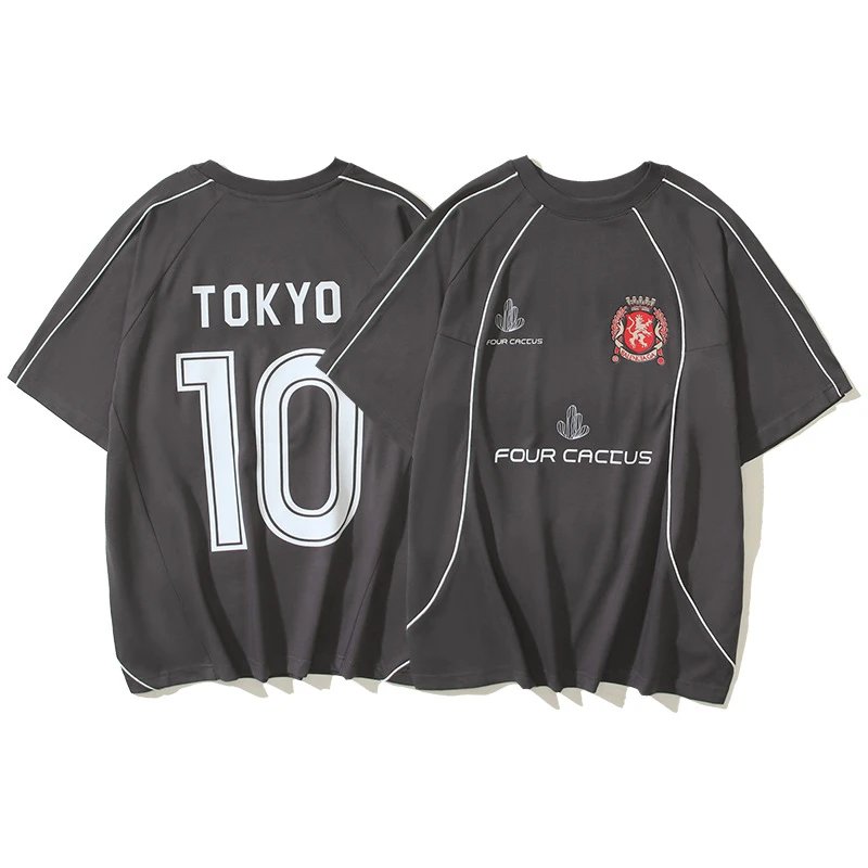 Design Slogan Mesh Jersey Black / White - 17