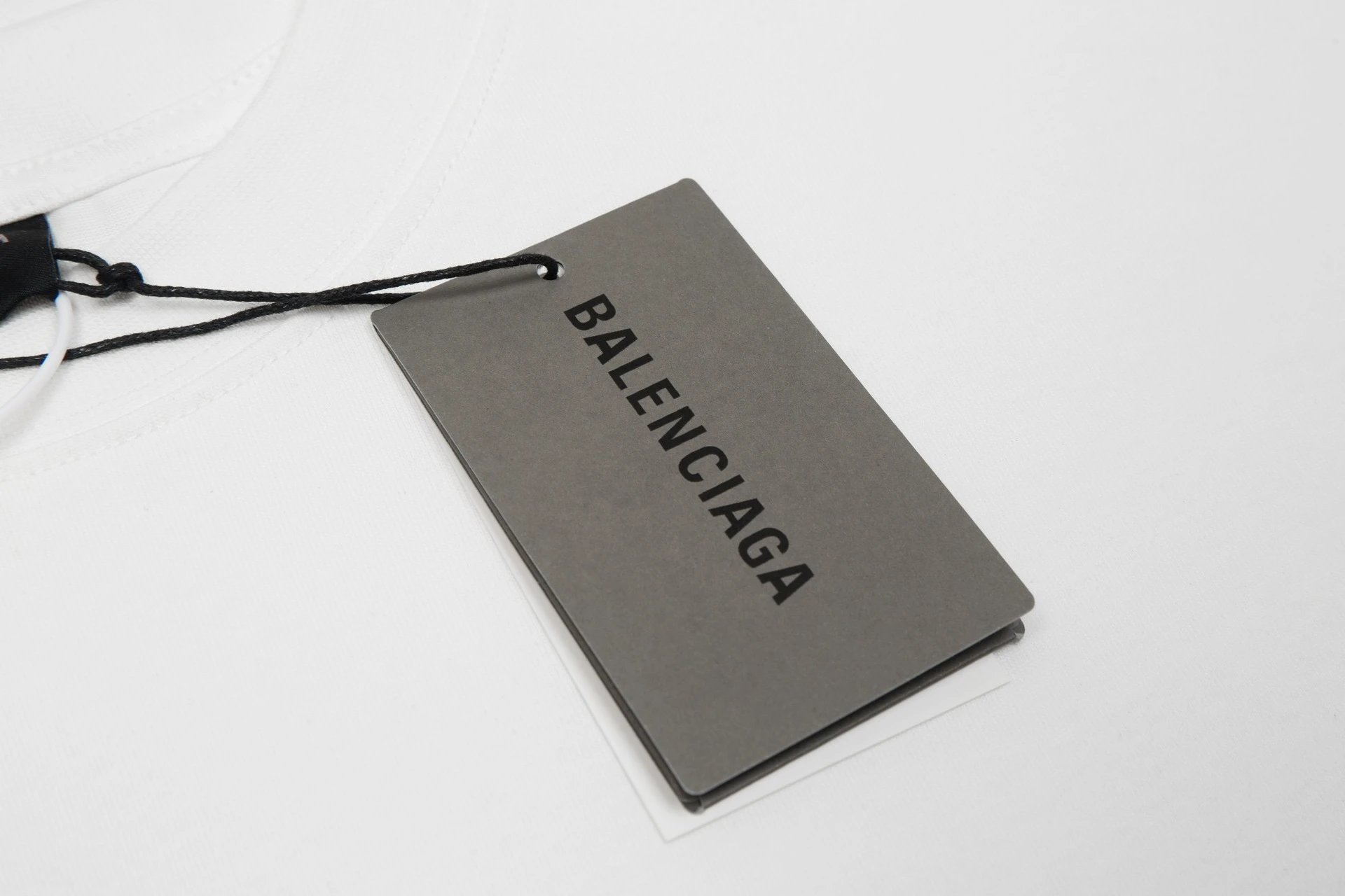 Balenciaga Triple Logo Print White Hoodie - 3
