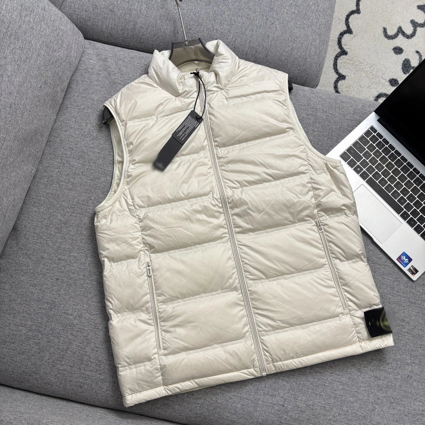 Stone Island Vest Gray Down Vest Outerwear.vest - 8