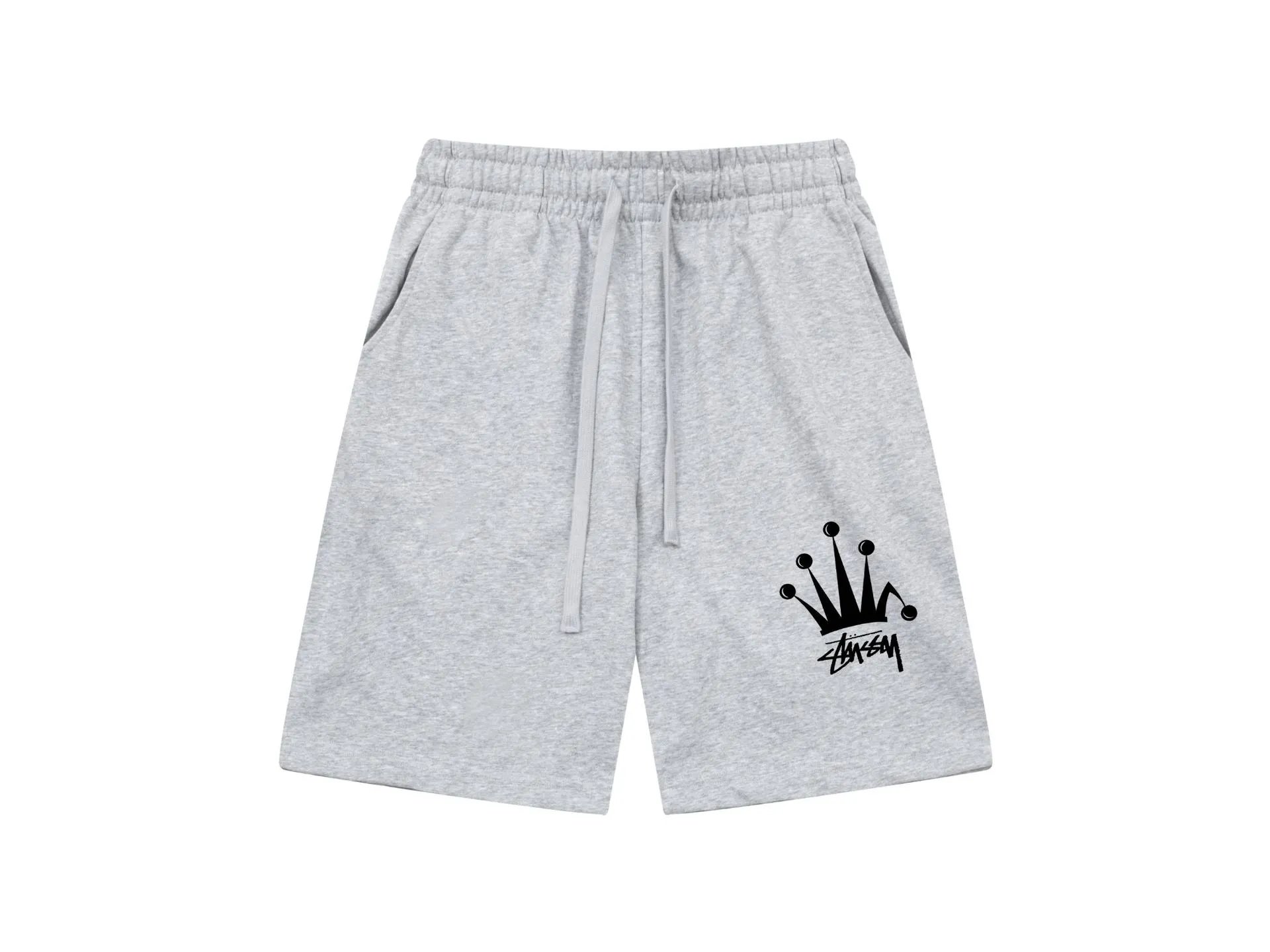 Stussy Logo Print Black Sweatshorts Shorts - 14