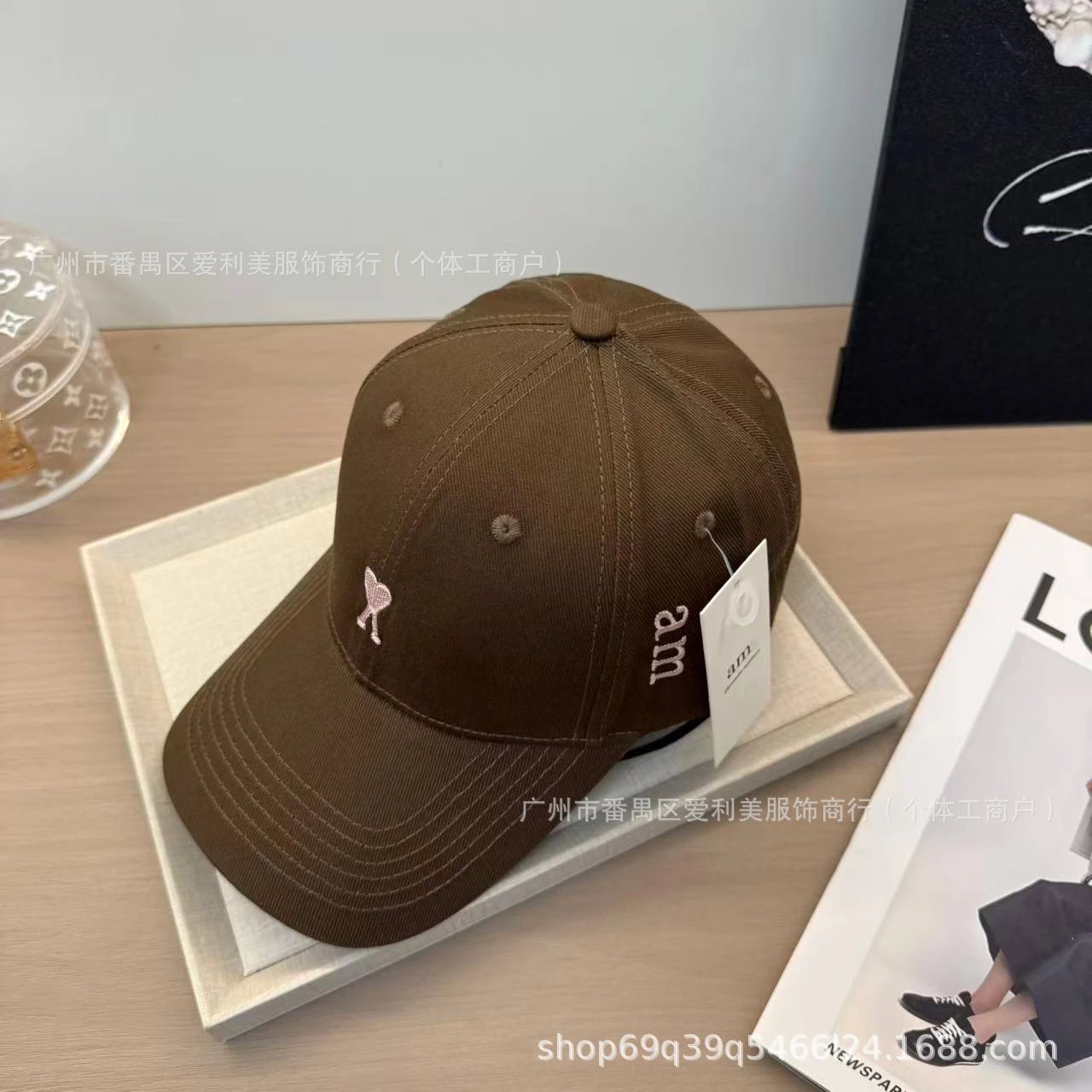 Alexander McQueen AM Logo Beige Baseball Cap - 31