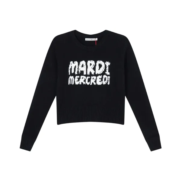 Mardi Mercredi Logo Knit Sweater Lilac - 6