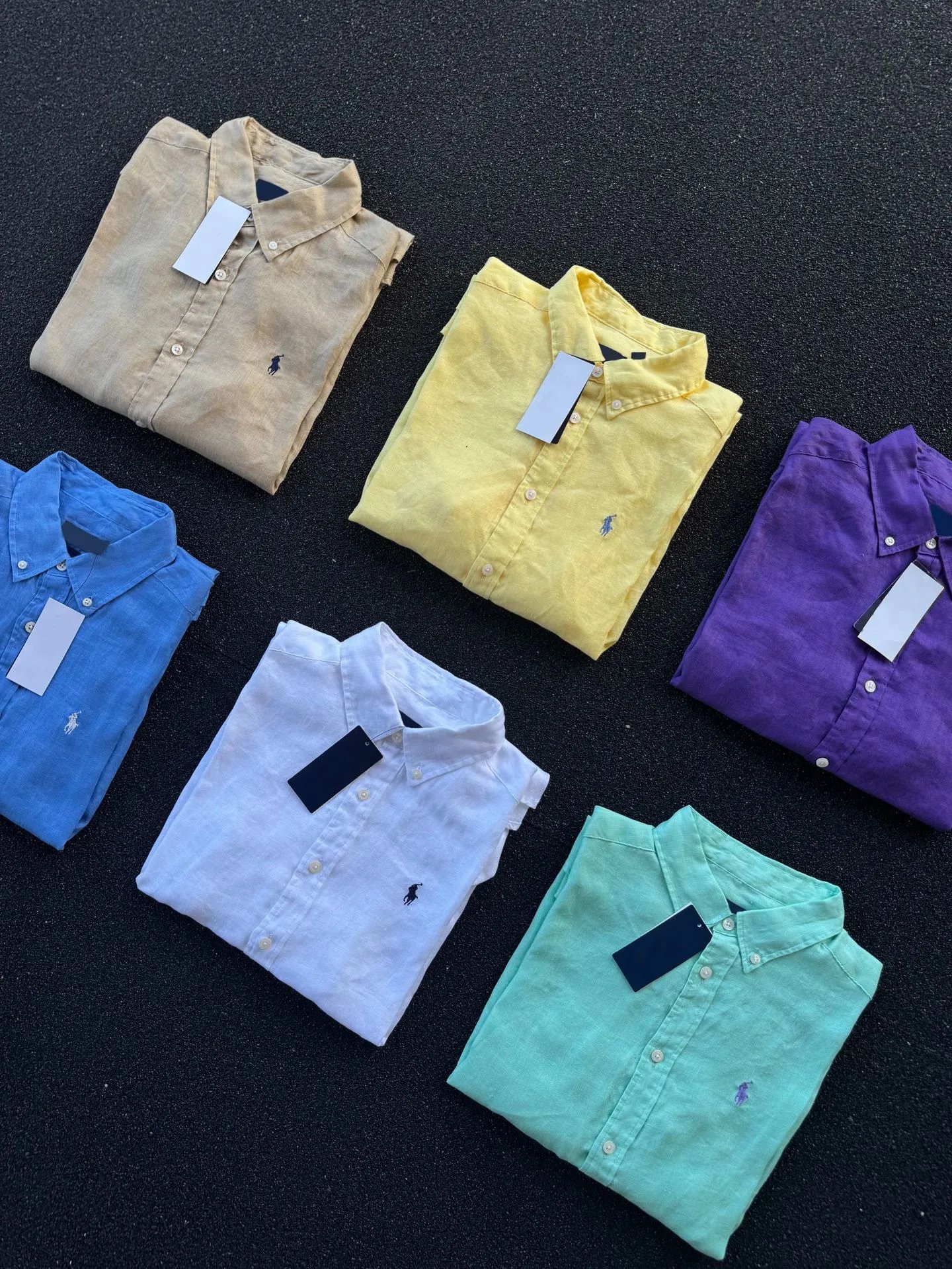 Polo Ralph Lauren Linen Button-Down Shirt Beige - 5