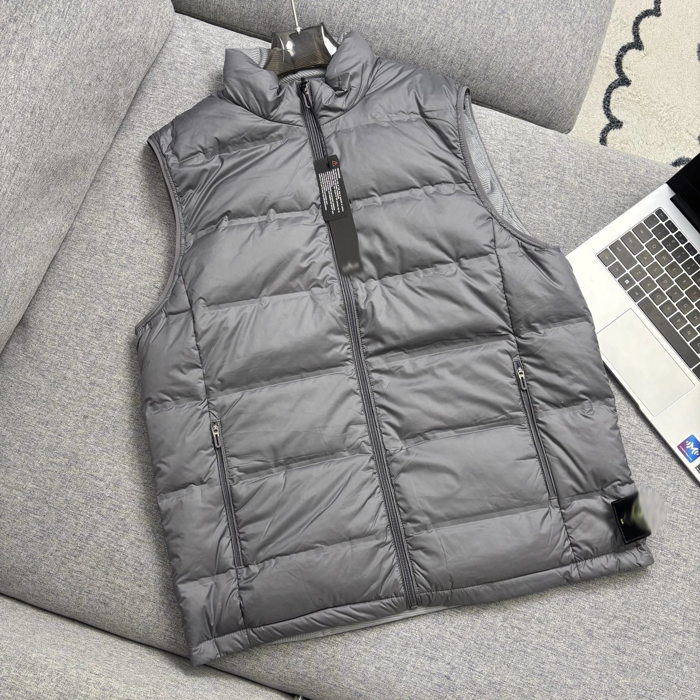 Stone Island Vest Gray Down Vest Outerwear.vest - 10