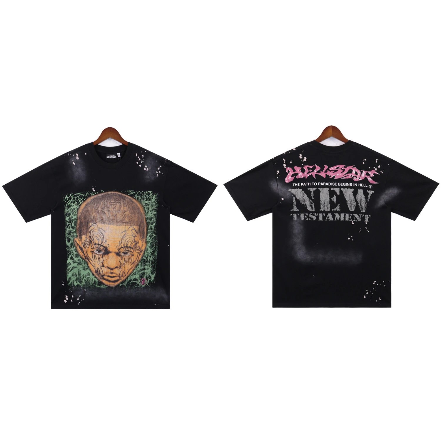 Hellstar Star Flame Graphic T-Shirt White - 5