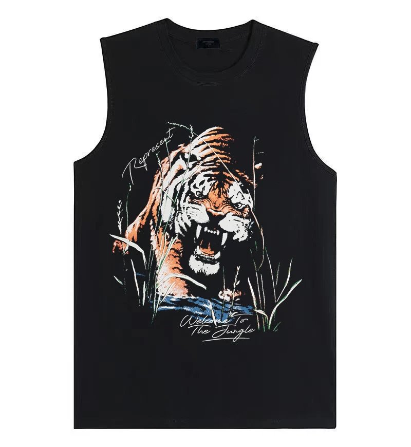 Represent Standing On The Shoulders Of Giants Sleeveless Top Olive Green Vest-Top - 10