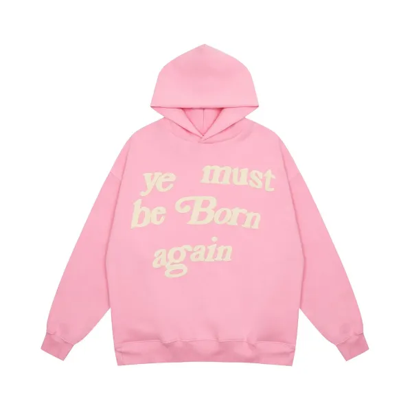 Fear of God Essentials Ye Must Be Born Again Pink Hoodie - 1