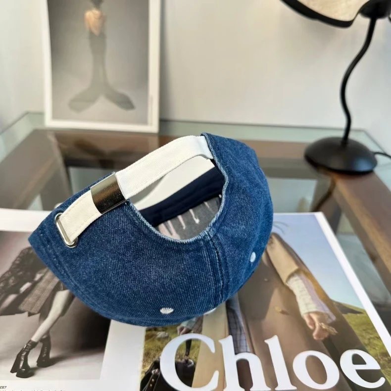 Chanel Denim Baseball Cap Black and Gray - 9