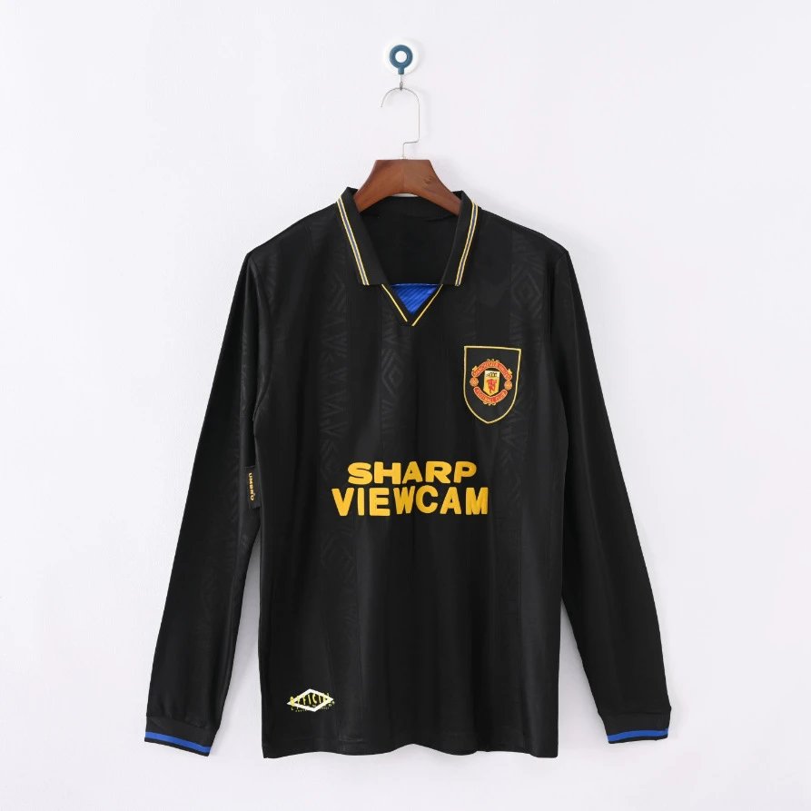 Juventus 1997-98 Home Jersey Black and White Striped Long Sleeve Football Shirt - 16