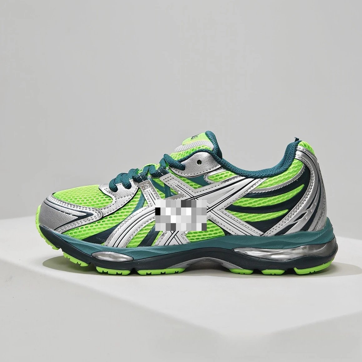 Asics Gel-Kayano 26 Black Turquoise Silver Running Shoes - 9