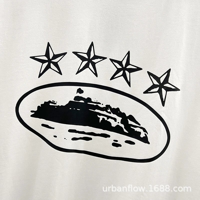 Design Scribble Star Logo White T-Shirt - 16